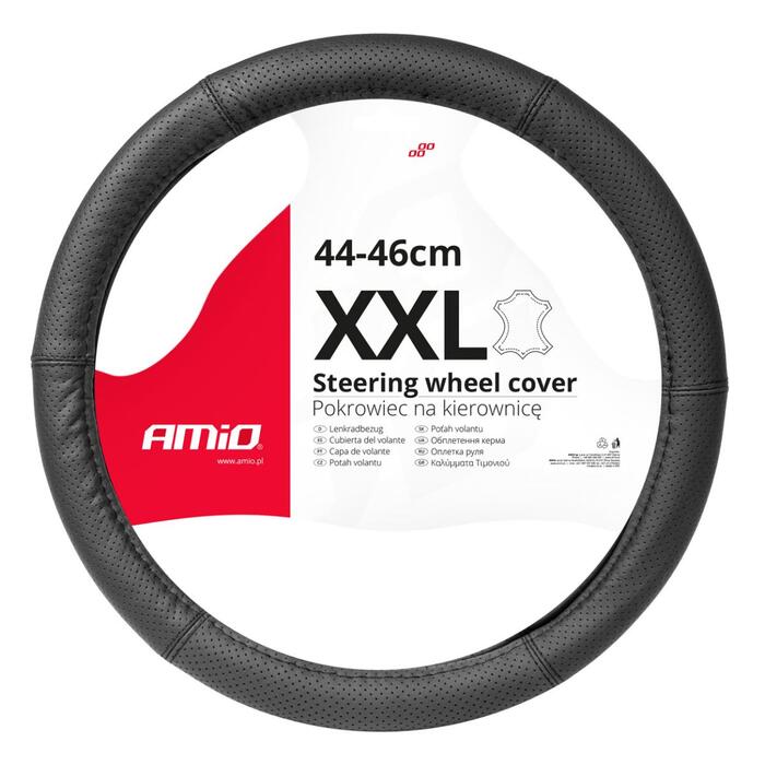 AMiO Stūres apvalks Leather Series SWC-50-XXL
