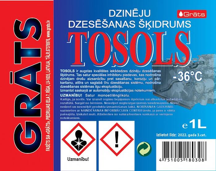 Tosols -36C° 1L GRATS (T1L)