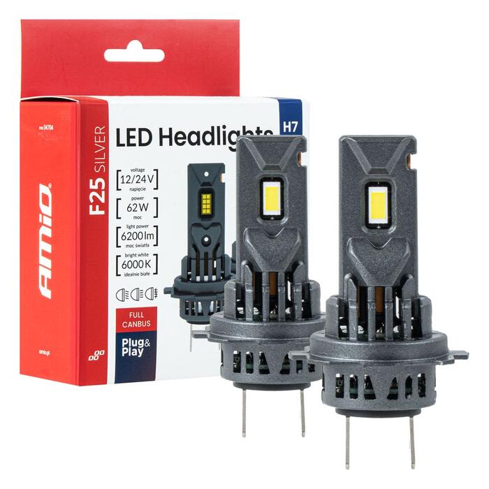 LED Headlights Series F25 SILVER FULL