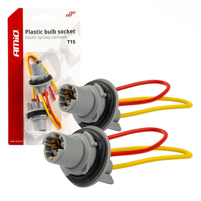 AMiO Spuldzes ligzda 2 pcs T15