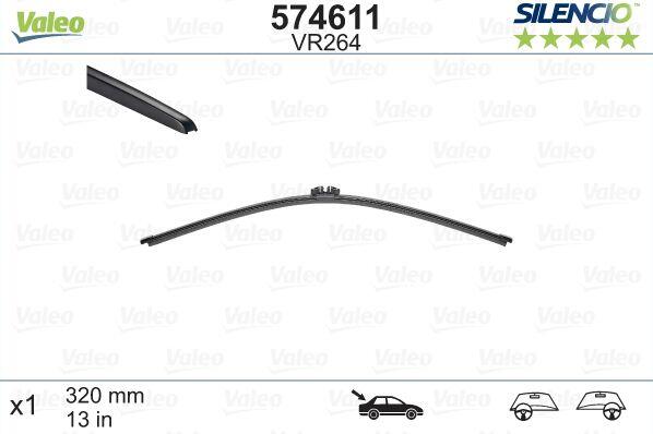 Logu slotiņa S574611 Valeo Silencio AUDI