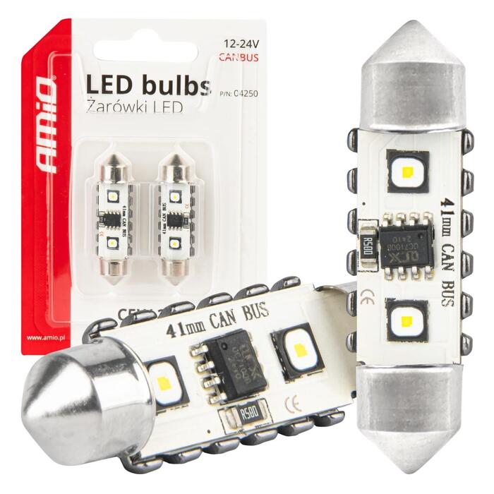 LED CANBUS bulbs 12SMD Festoon C5W