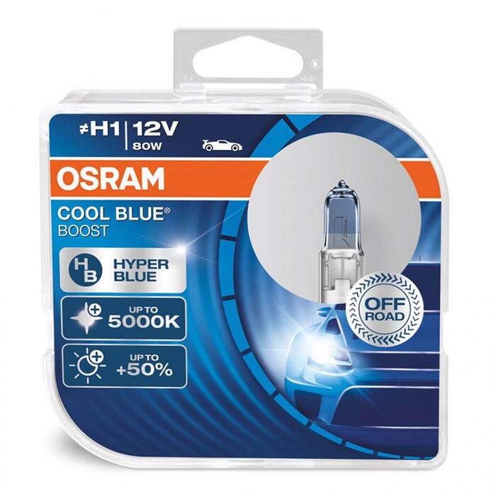 Spuldzes Osram H1 12V 80W P14,5s Cool Blue Boost 5500K / 2 pcs (O-62150CBB-DUO)