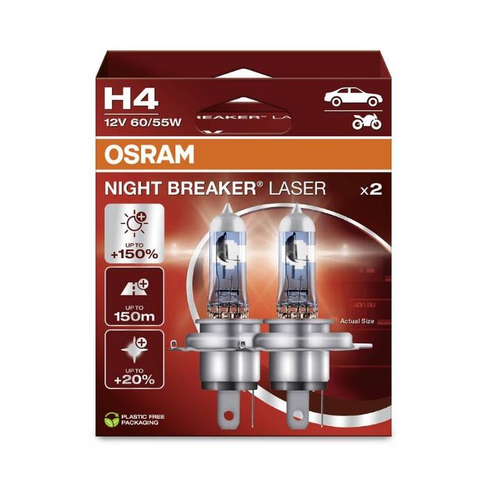 OSRAM SPULDZE H4 60/55W 12V P43T