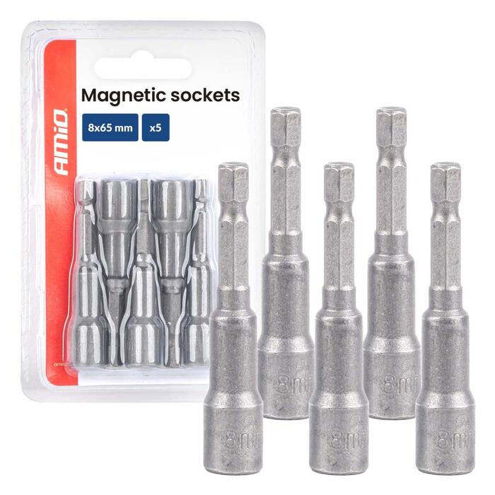 Magnetic sockets 5el. 8×65mm AMIO-04938 (04938)
