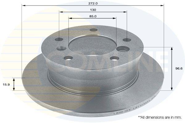 Bremžu disks COMLINE 1609, B909 MERCEDES