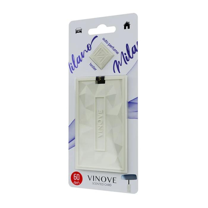 Auto gaisa atsvaidzinātājs VINOVE SCENTED CARD MILANO (V11294/V18-14)