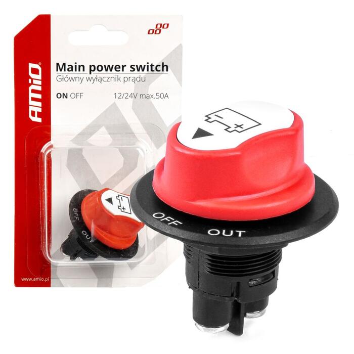 Masas slēdzis 12V-32V 50A/300A Amio 03025