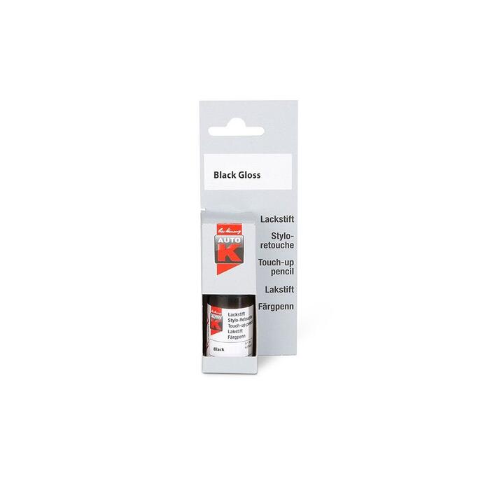 Auto-K 1K Autokrāsas zīmulis ar otu - Melns spīdīgs tonis Touch-up pencil 9ml (433005)