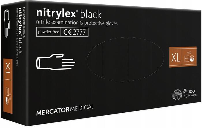 Mercator Medical Melni nitrila cimdi Basic