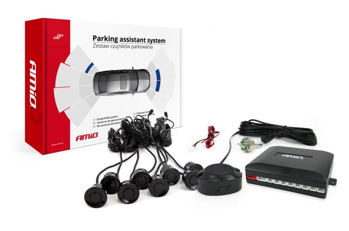 AMiO Autostāvvietas sensors 8 Zvanītājs melns