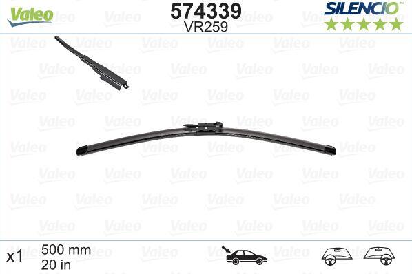 Logu slotiņa S574339 Valeo Silencio OPEL