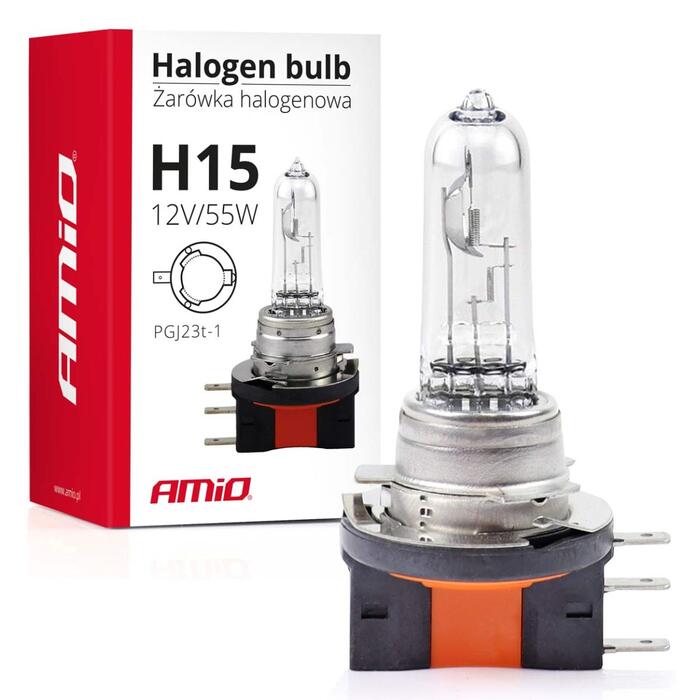 AMiO Halogen spuldze H15 12V/55W (01490)