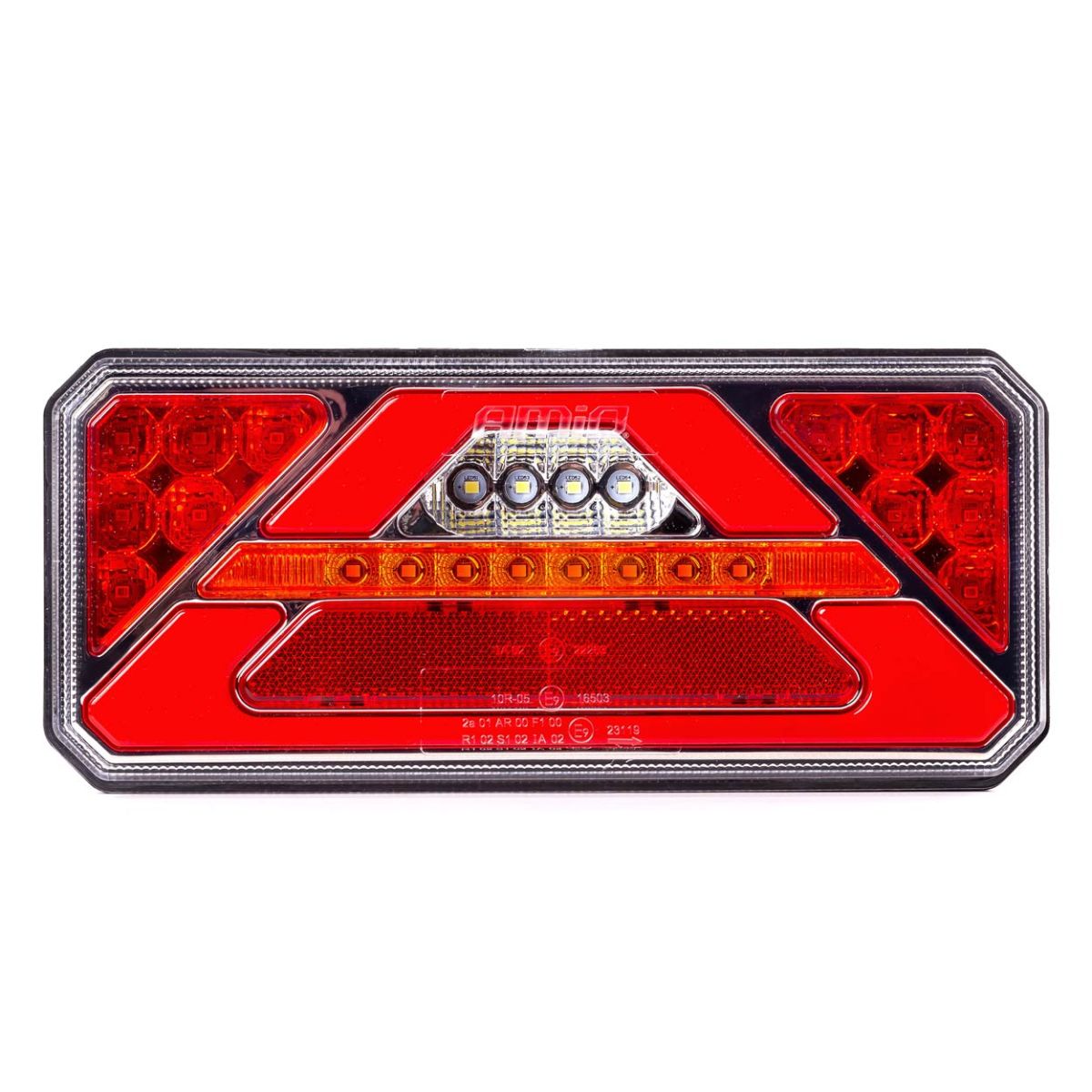 Aizmugurējais kombinētais LED lukturis AMiO RCL-02-R dynamic, labajā pusē (02365)