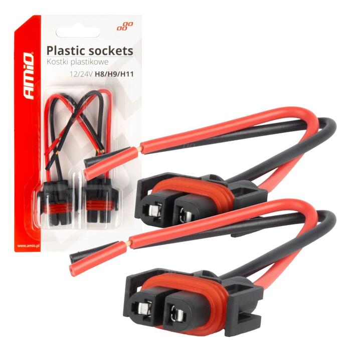 AMiO Auto spuldzes ligzda 2 pcs