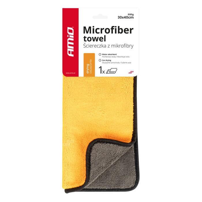 AMiO Mikrošķiedras lupata 30x40cm 600g/sqm (02868)