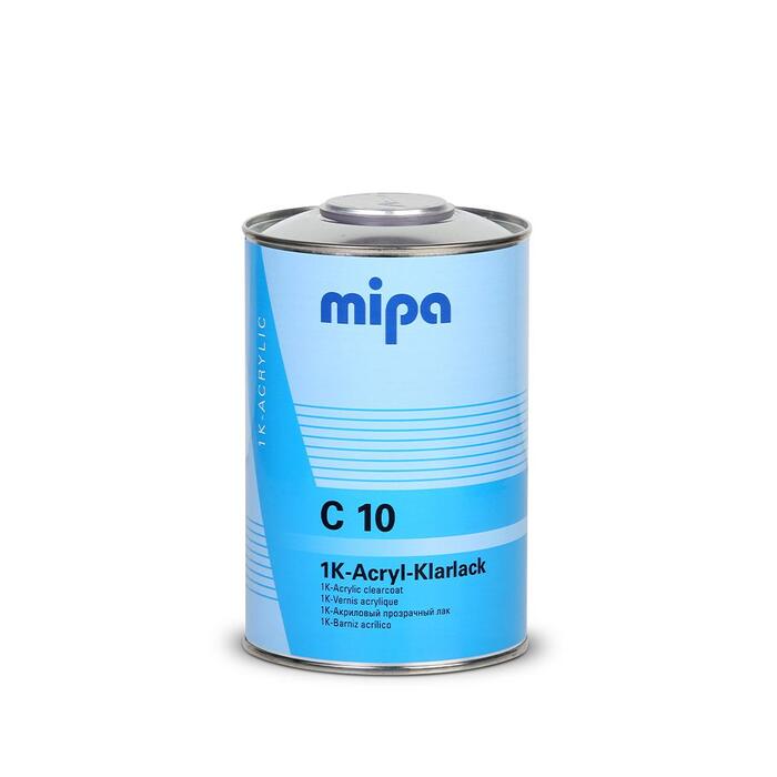 MIPA 1K Vienkomponenta Caurspīdīga akrila laka C10 1L (246710000)