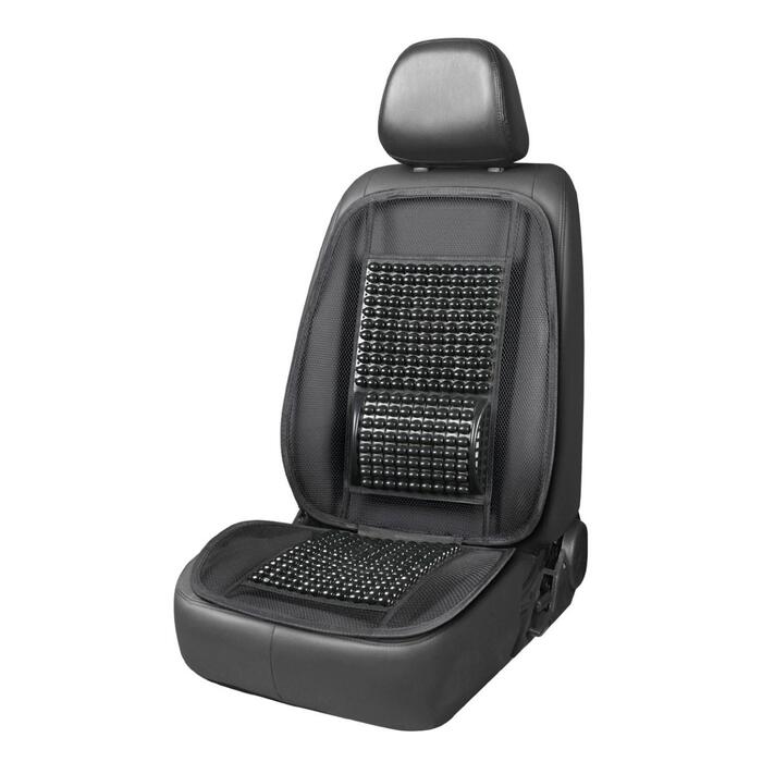 Auto sēdekļa koka kreļļu masāžas uzlika