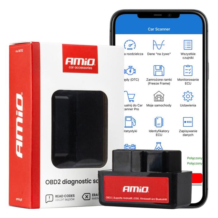 OBD2 diagnostikas skeneris AMIO-04732 (04732M)