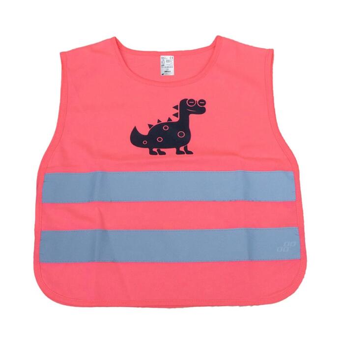 Rescue vest for kids pink DINOSAUR