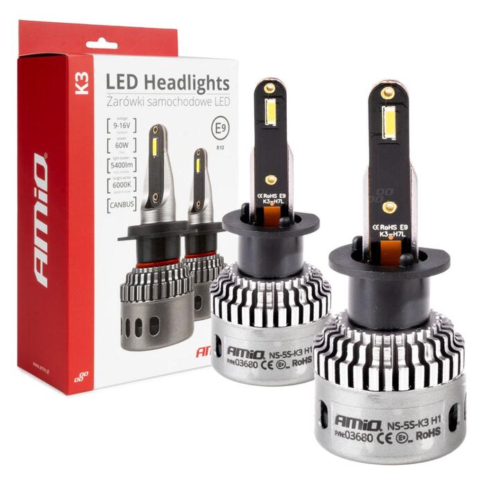 LED Headlights K3 Series H1 12V