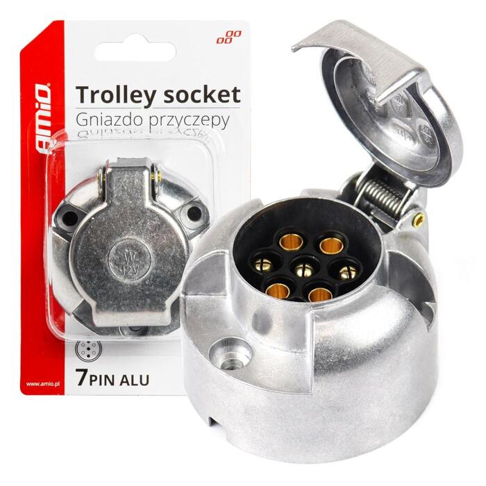 AMiO Piekabes ligzda 7PIN ALU (03217)