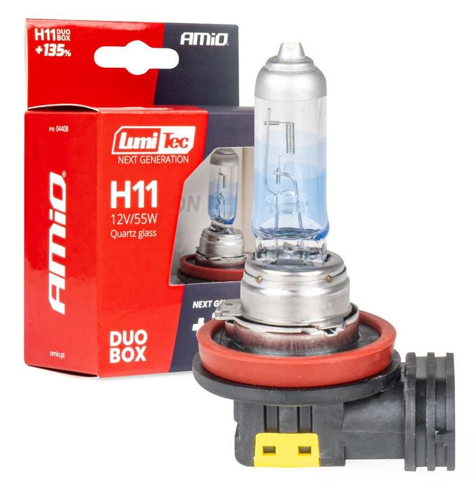 Halogena spuldze H11 12V 55W LumiTec NEXT GENERATION +135% DUO AMIO-04408 (04408)