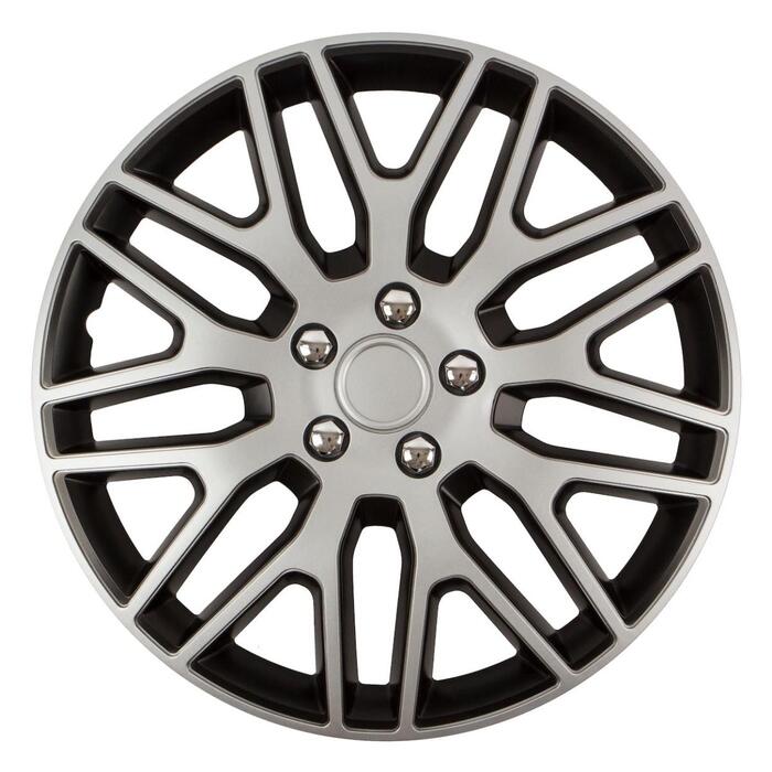 Auto disku dekoratīvā uzlika DAKAR NC 17" SILVERBLACK with chrome nuts (11282)