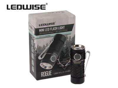 LEDWISE 600lm Mini kabatas lukturis ROGUE