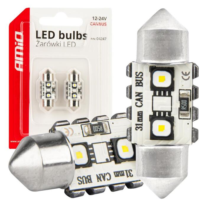LED CANBUS bulbs 12SMD Festoon C5W