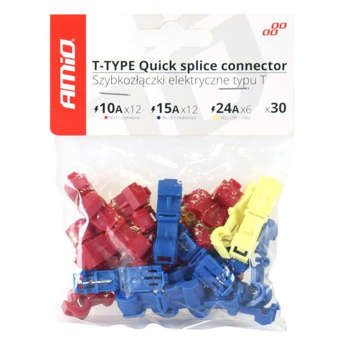 T-Type Ātrie savienotāju konektori 30pcs mix (02347)