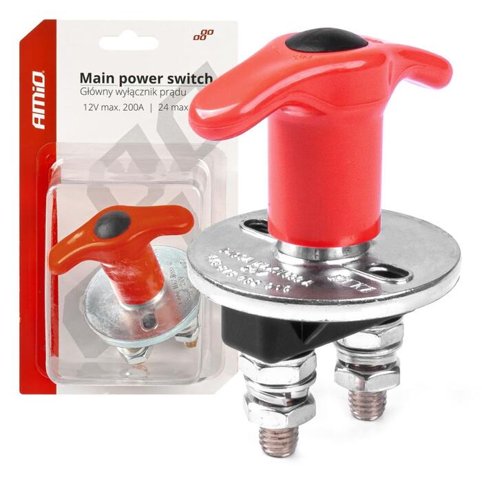 Masas slēdzis 200A/500A 12/24V Amio 03024
