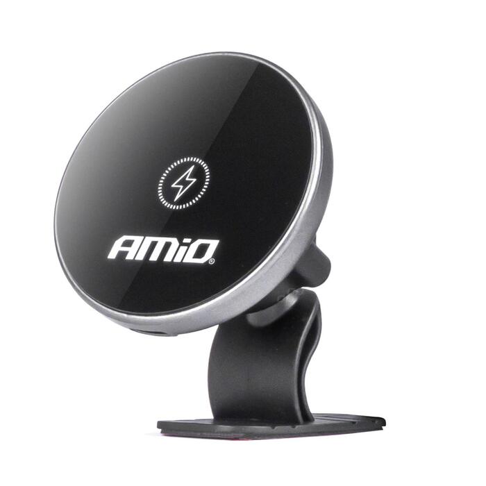 Auto telefona turētājs Magnetic phone holder My Mag 15W AMIO-03774 (03774)