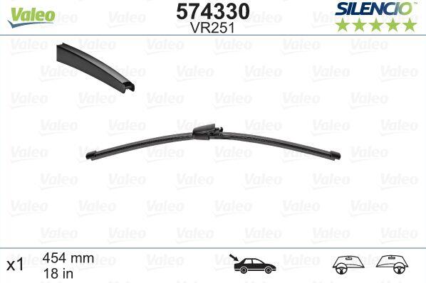 Logu slotiņa S574330 Valeo Silencio VW