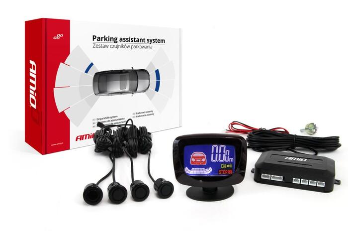 AMiO Autostāvvietas palīgsistēma LED-GRAF 4 sensors