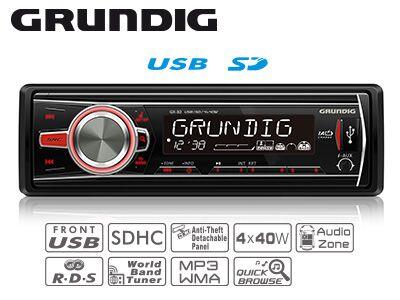 GRUNDIG GX-30 Automagnetola ar USB/SD/AUX (1705-004-GX30)