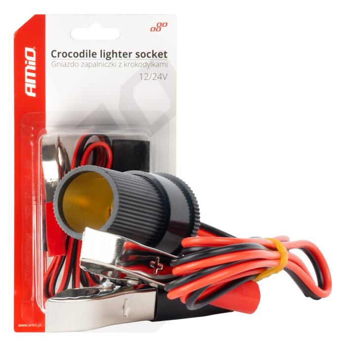 12V ligzda ar spailēm 12V 24V 100cm AMIO-03804 (03804)