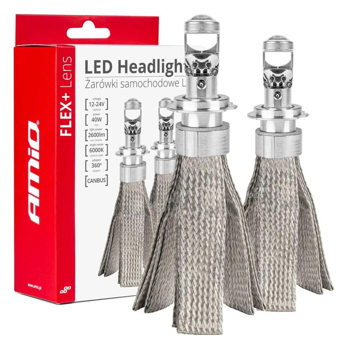 LED Headlights FLEX+ Series H7/H18 Lens