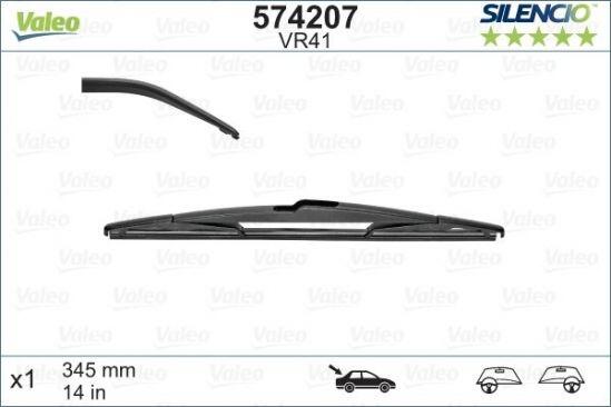 Logu slotiņa S574207 Valeo Silencio HYUNDAI