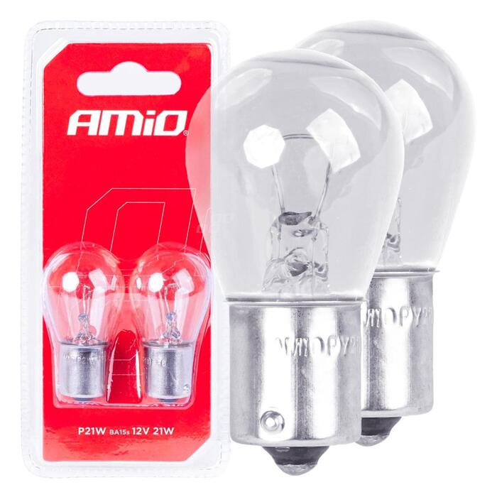 AMiO Halogen spuldze P21W BA15s 12V