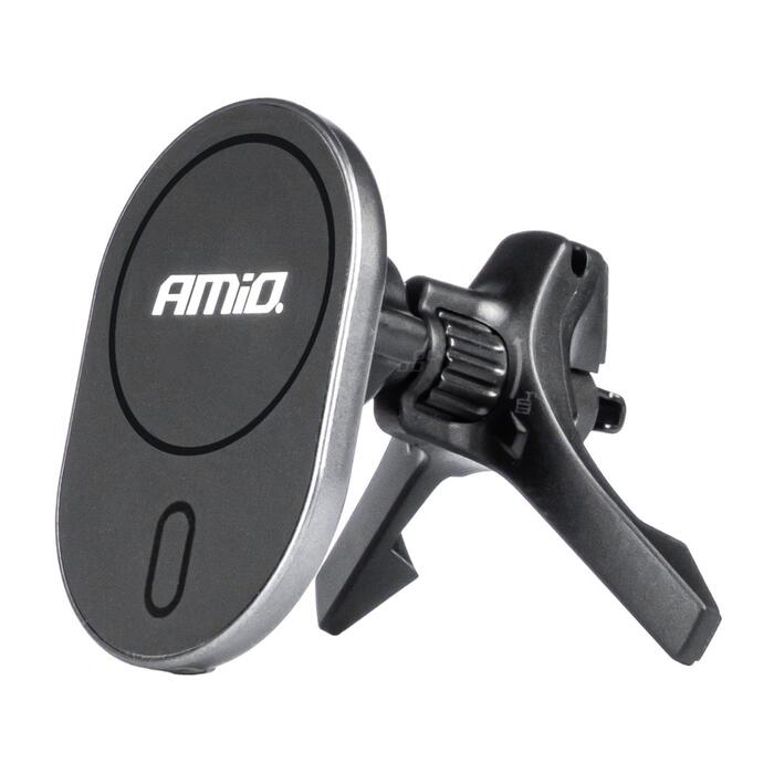Auto telefona turētājs Magnetic phone holder My Mag 15W AMIO-03770 (03770)