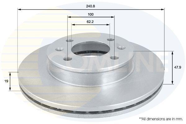 Bremžu disks COMLINE, 1039V, HYUNDAI GETZ (1039V)