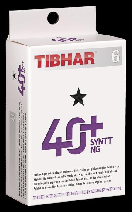 Galda tenisa bumbiņas TIBHAR 40+ SYNTT