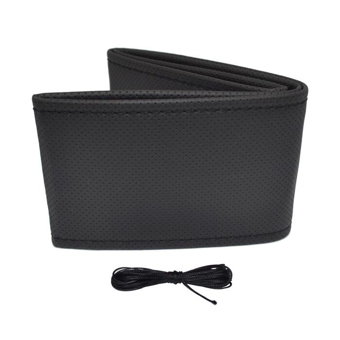 Iešujams stūres apvalks melns punktots 38-39cm