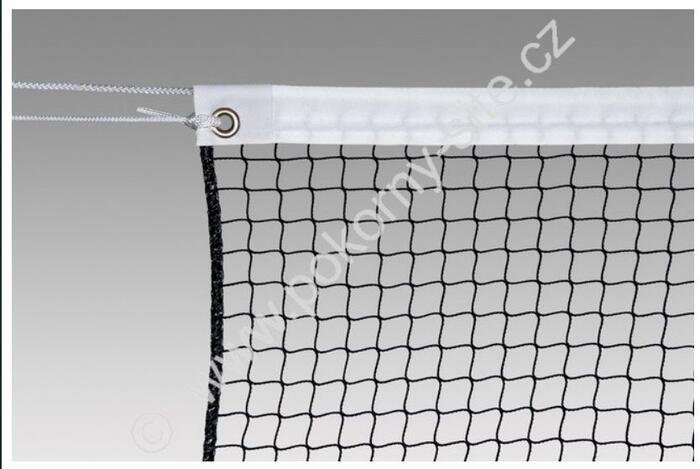 Badmintona tīkls STANDART, PA, 1.2mm, melns (TIX003)