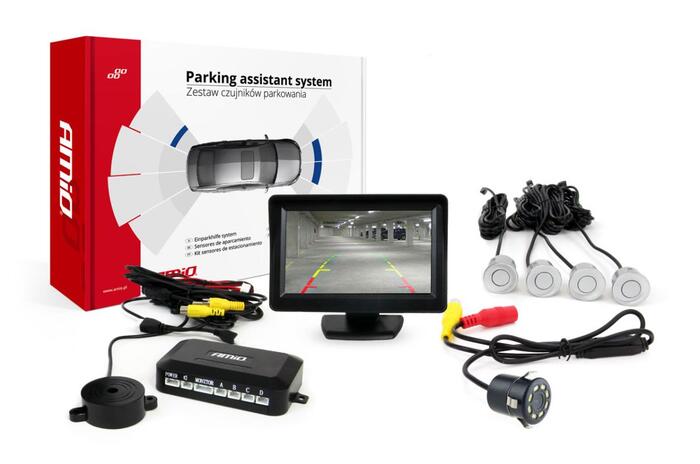 AMiO Autostāvvietas palīgsistēma TFT01 4,3"