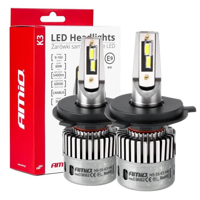 LED Headlights K3 Series H4/H19 12V