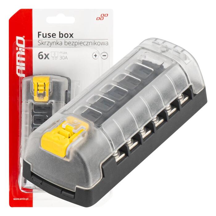 Drošinātāja sadales kārba 6 sockets AMIO-03836 (03836)