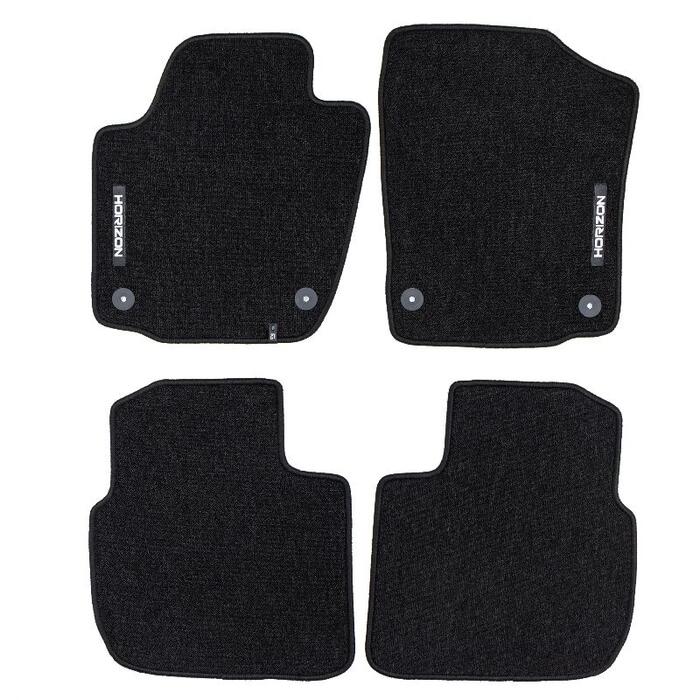 Tekstila paklāju komplekts SKODA RAPID 2012-2019; SEAT TOLEDO IV 2012-2019; SKODA RAPID SPACEBACK 2013-2019 (09-HR466364)