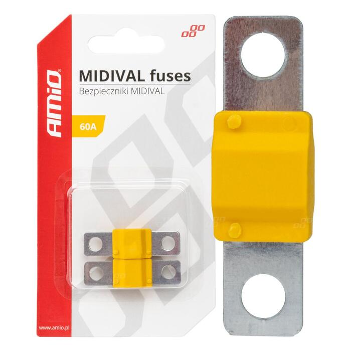 Drošinātājs Car MIDIVAL fuses 60A AMIO-03476